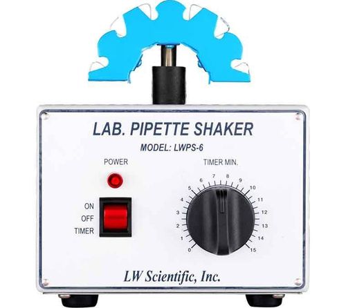 LWPS-6 Lab Pipette Shaker, 6 place w/ Timer, 115v